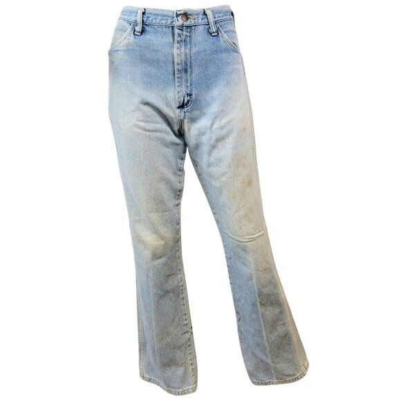 Rustler Jeans Vintage 80s 30 x 32 Women High Rise Boot Cut Light Wash Denim Pant - Picture 12 of 16